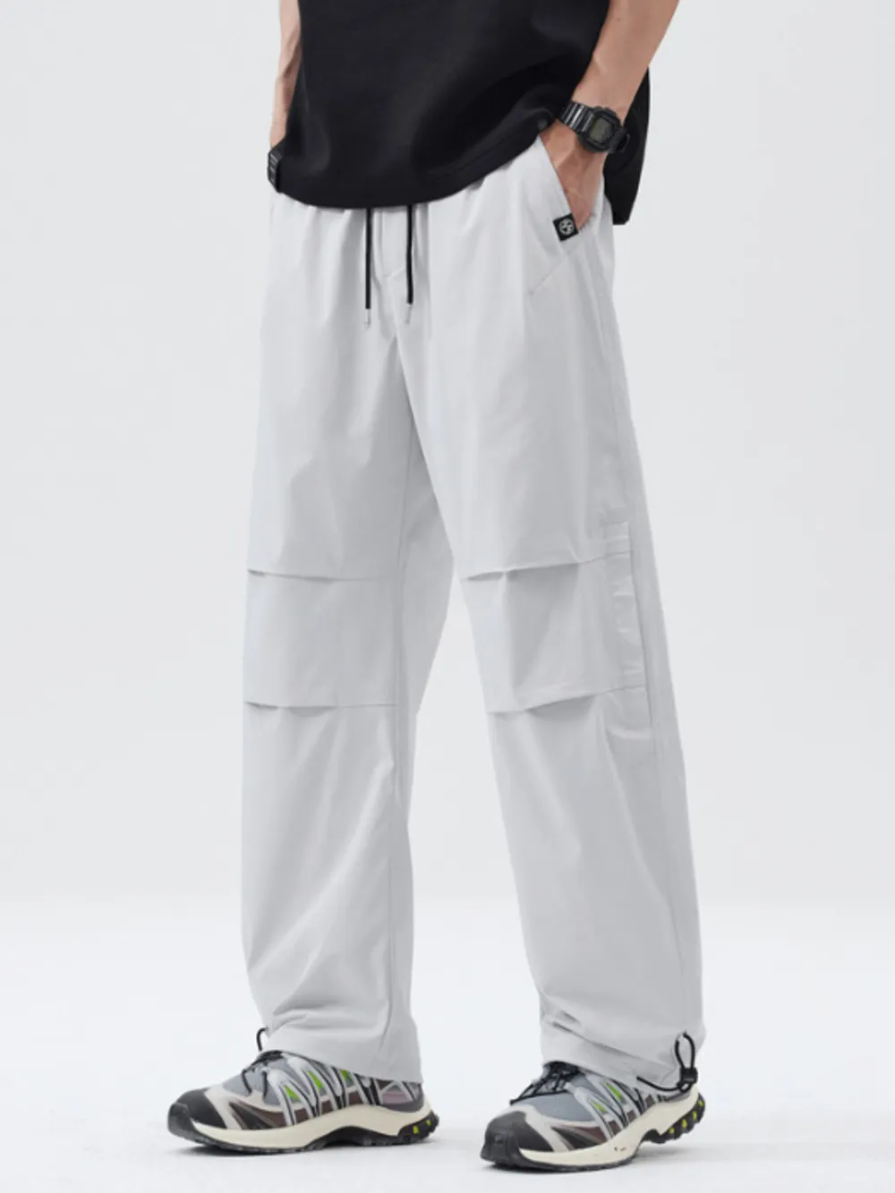 Men's Full Size Relaxed Fit Drawstring Pants Plus Size, image 4