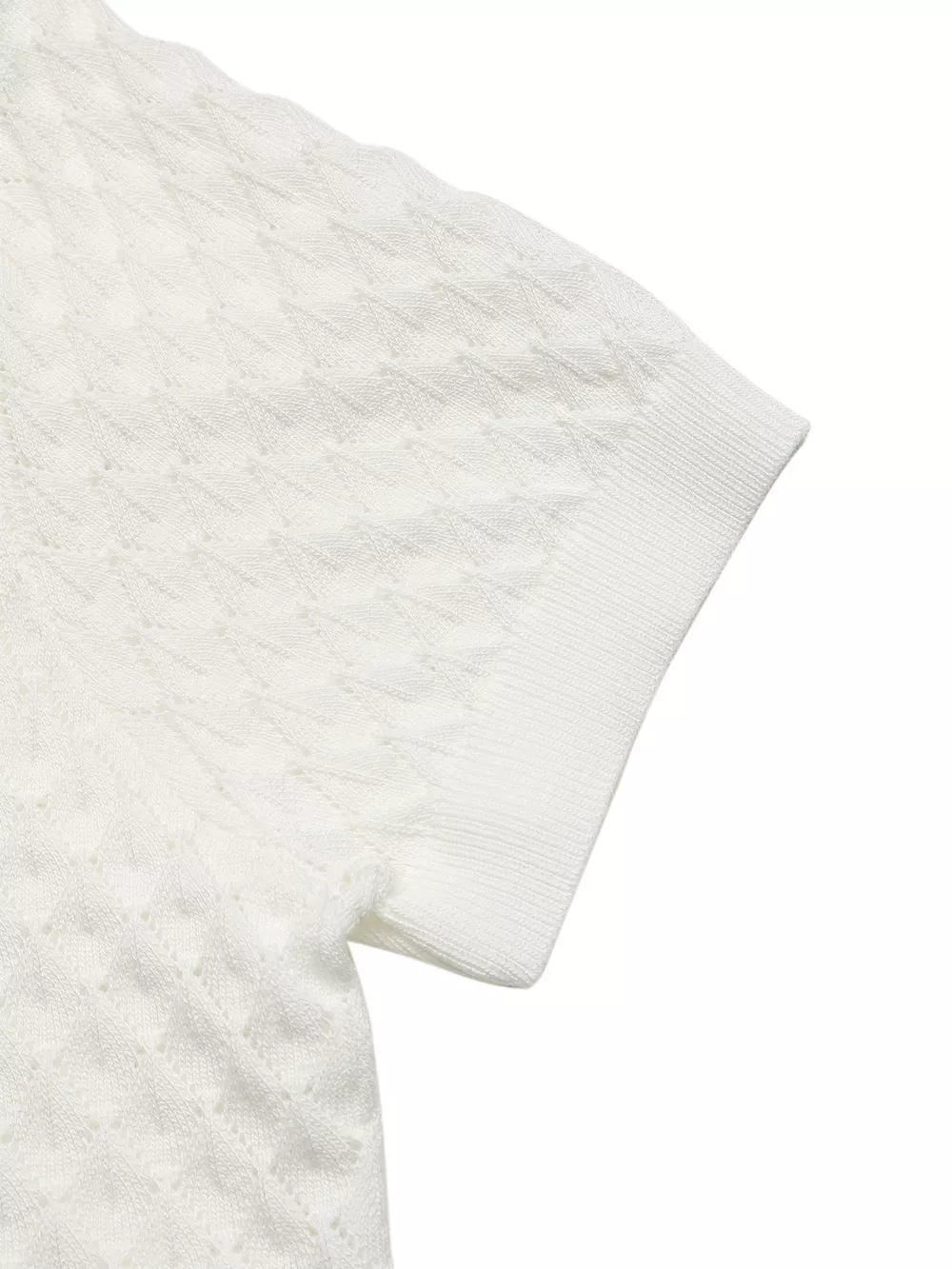 Textured Short Sleeve Knit Top, image 8