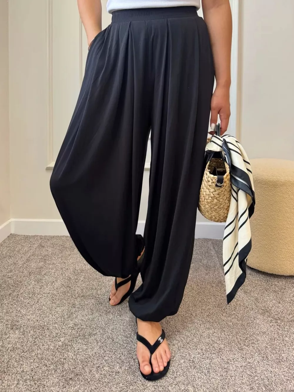 High-Waisted Wide-Leg Pants