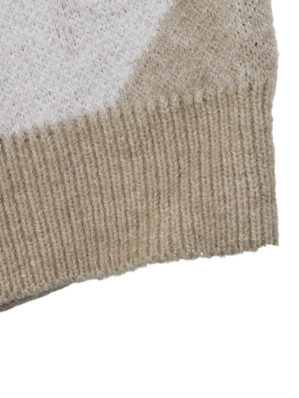 Argyle Patterned Polo Collar Sweater, image 9