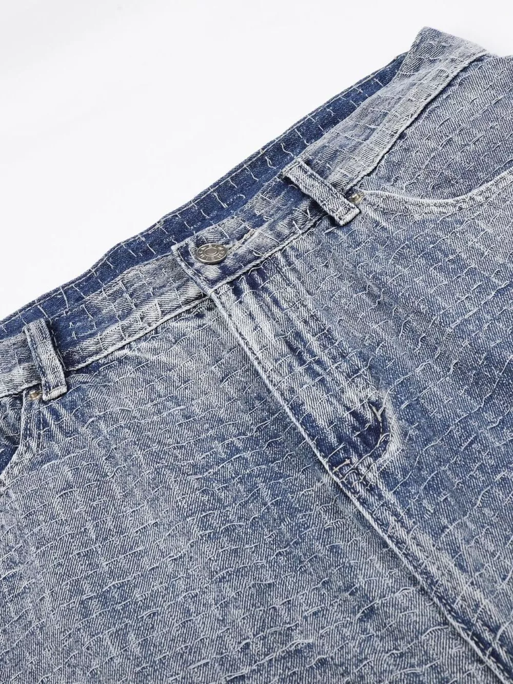 Men's Wide Leg Denim Capris, image 6