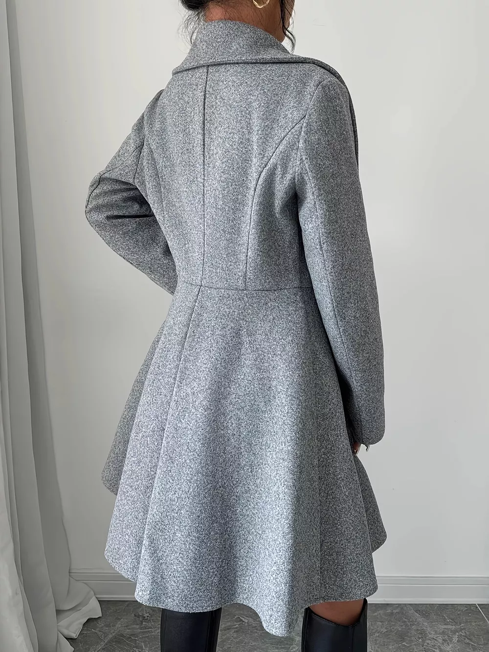 Double-Breasted Long Sleeve Outerwear, image 6