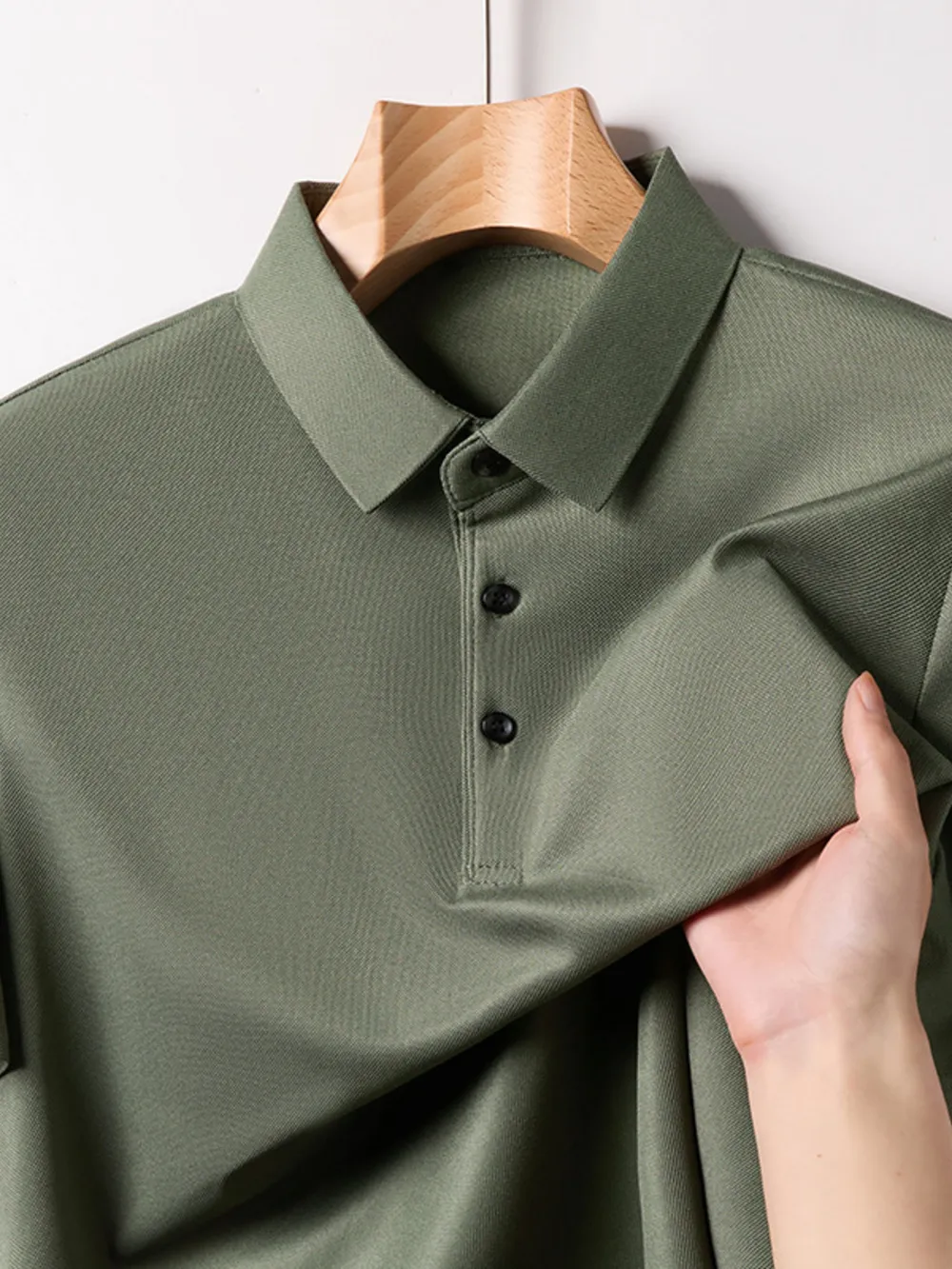 Men's Plus Size Button Detail Short Sleeve Polo