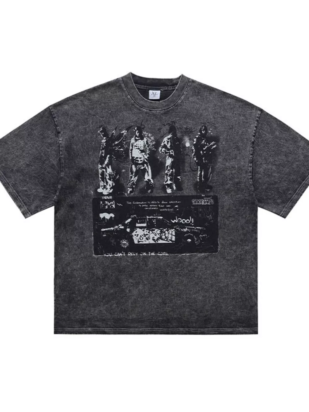 Men's Vintage Graphic Round Neck T-Shirt, image 4