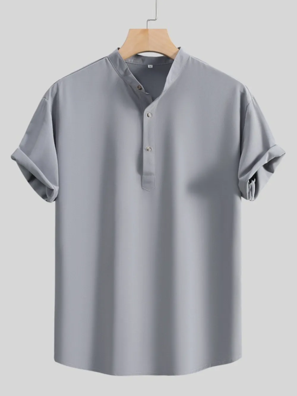 Men's Button Detail Short Sleeve Shirt, image 6