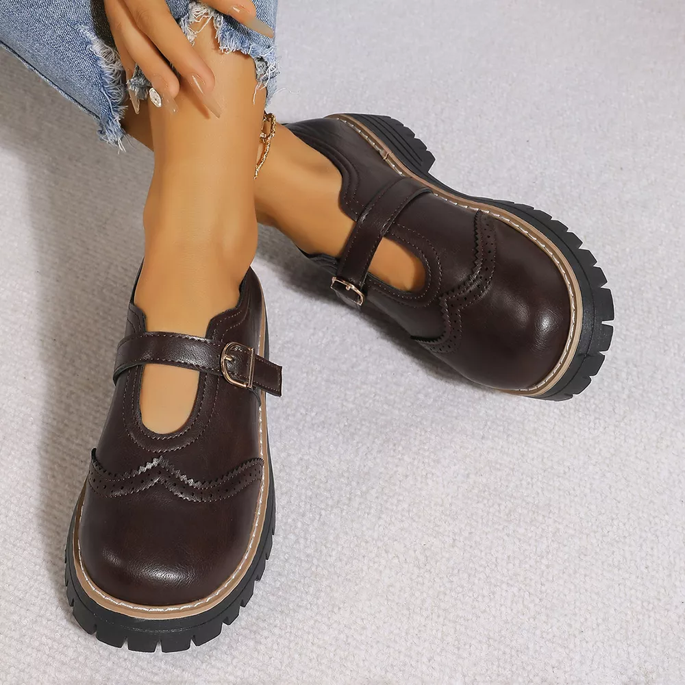 Round Toe Platform Loafers, image 9