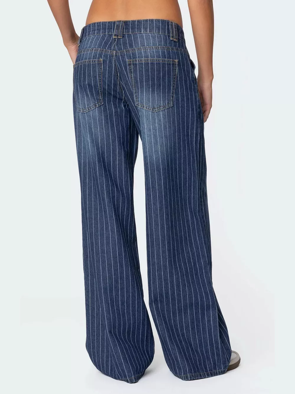 Striped Wide Leg Jeans, image 3