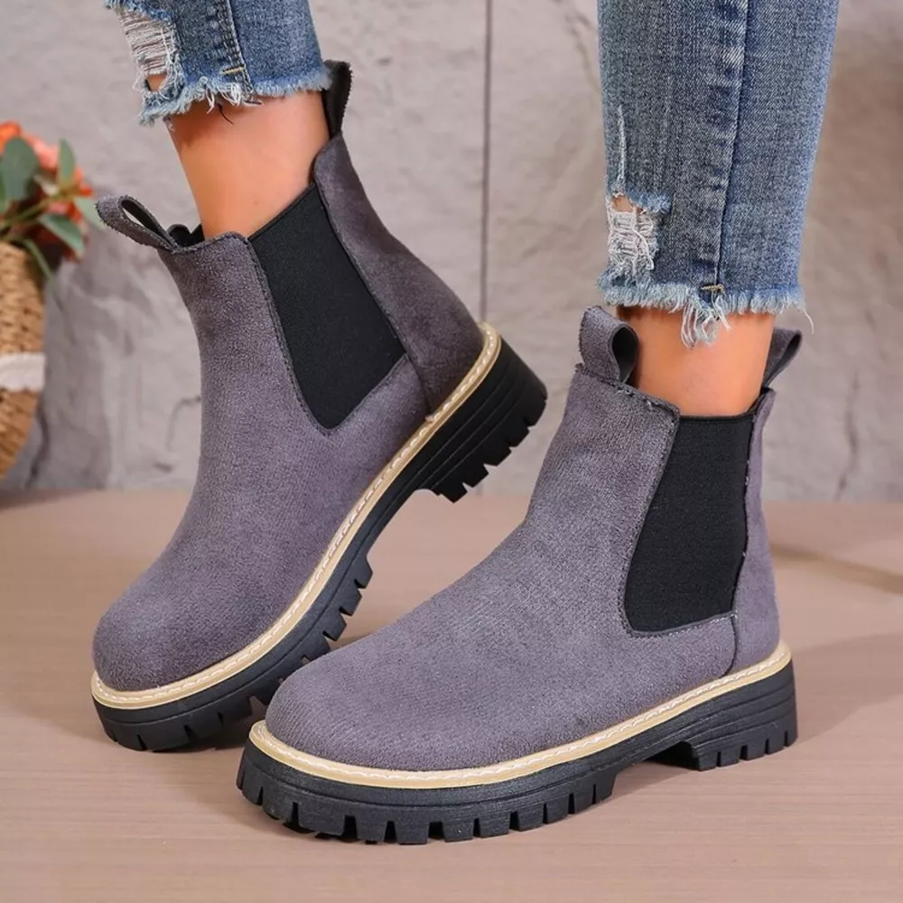 Round Toe Platform Boots, image 11