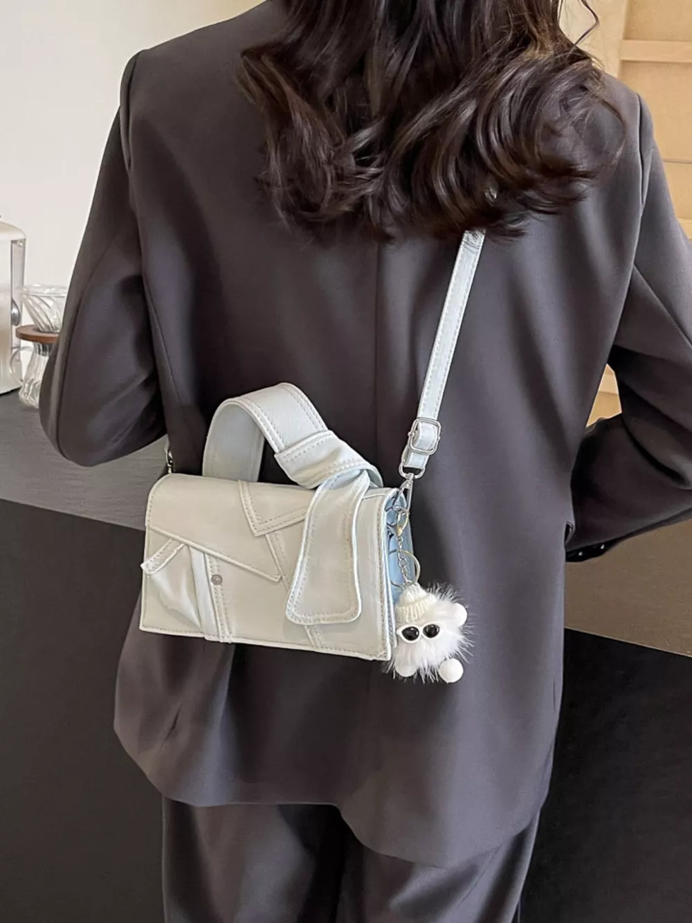 Denim Patchwork Crossbody Bag, image 14