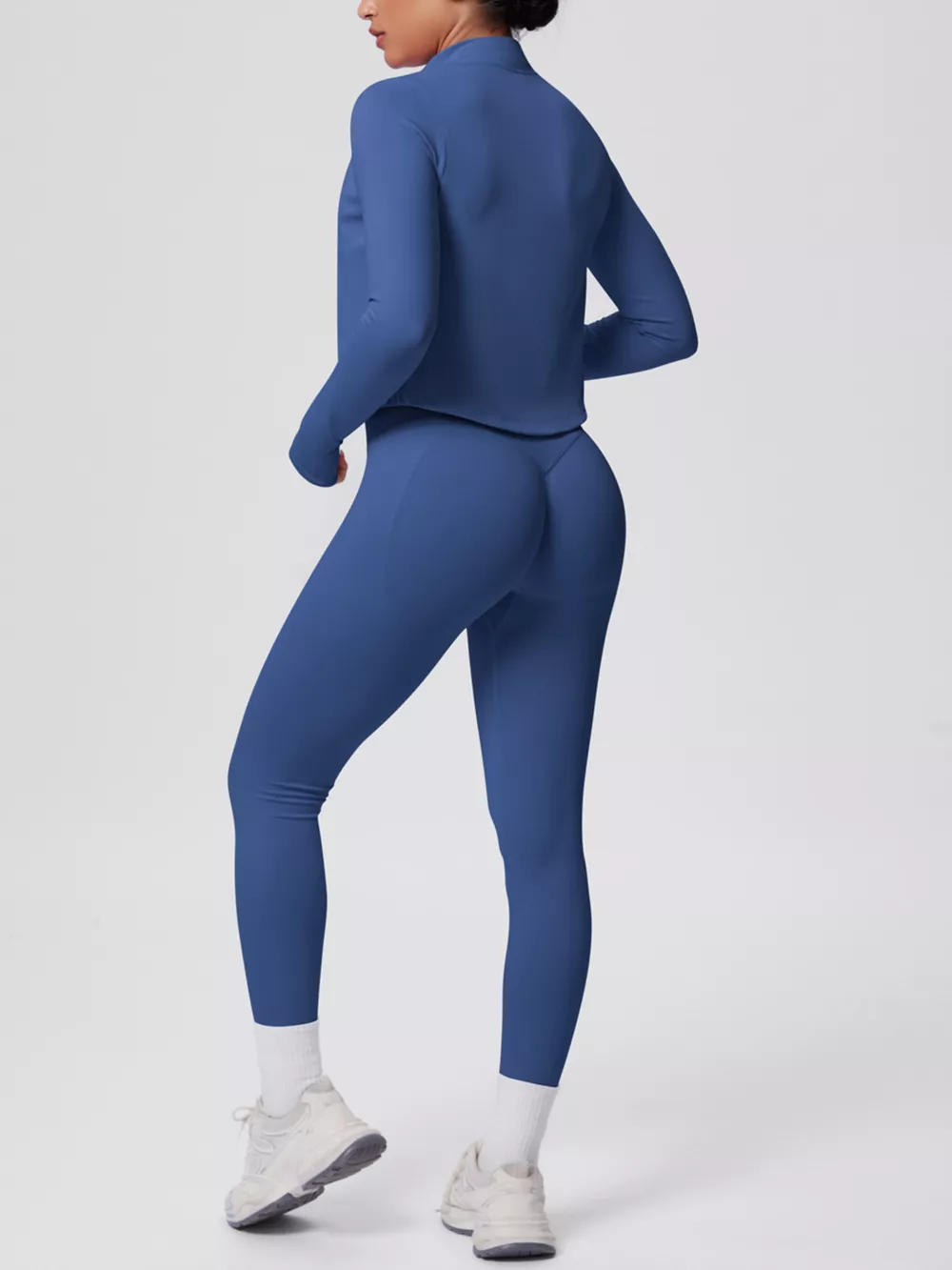 Tank & Zip-Up Jacket and Leggings Three-Piece Active Set, image 12