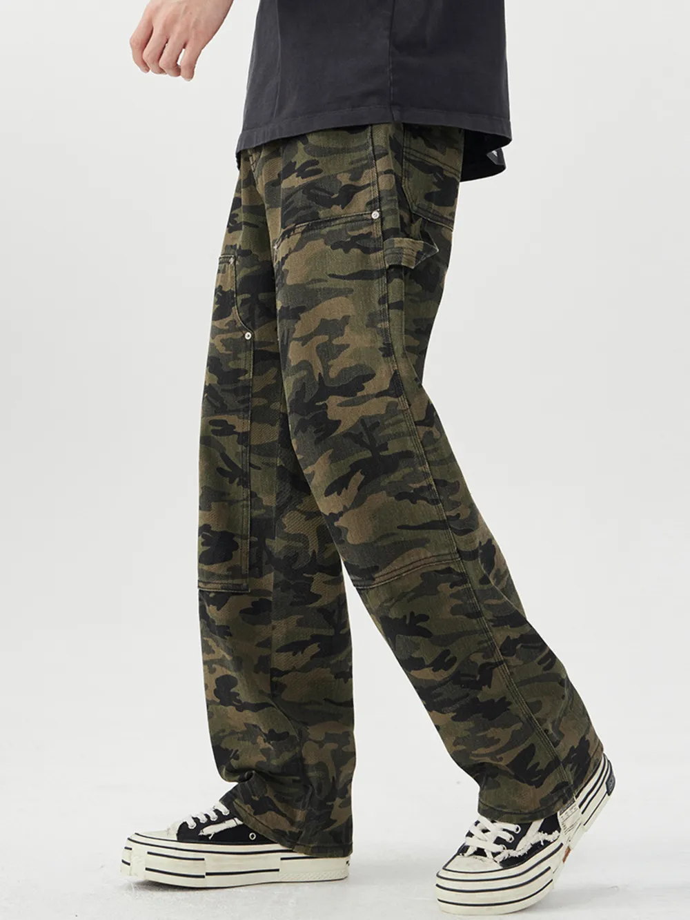 Men's Camouflage Loose Fit Jeans, image 4