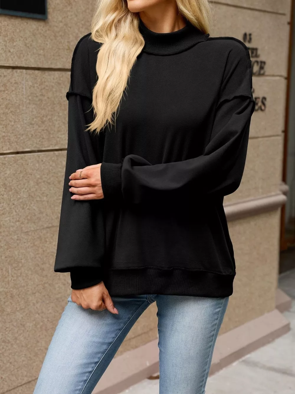 Loose Fit Crew Neck Sweatshirt, image 14