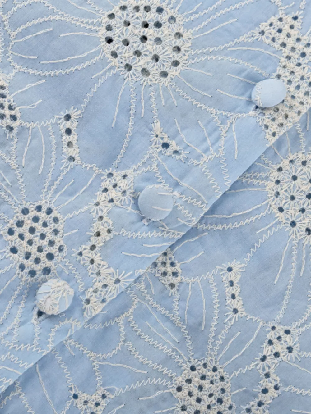 Embroidered Flounce Sleeve Blouse, image 11