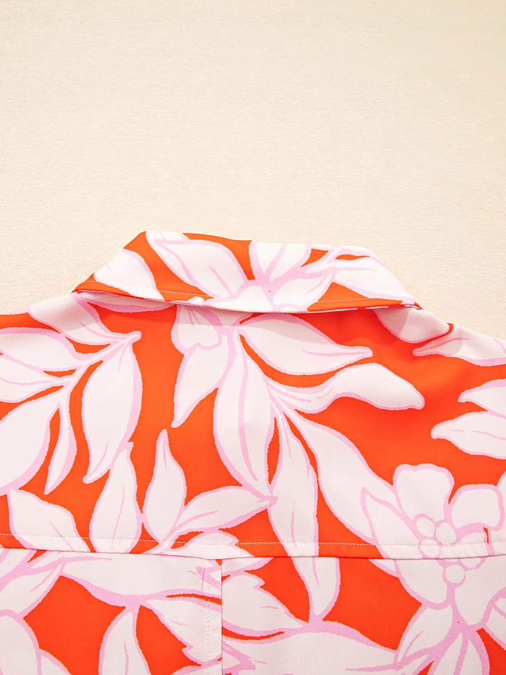 Botanical Print Single Chest Pocket Button Up Shirt, image 5