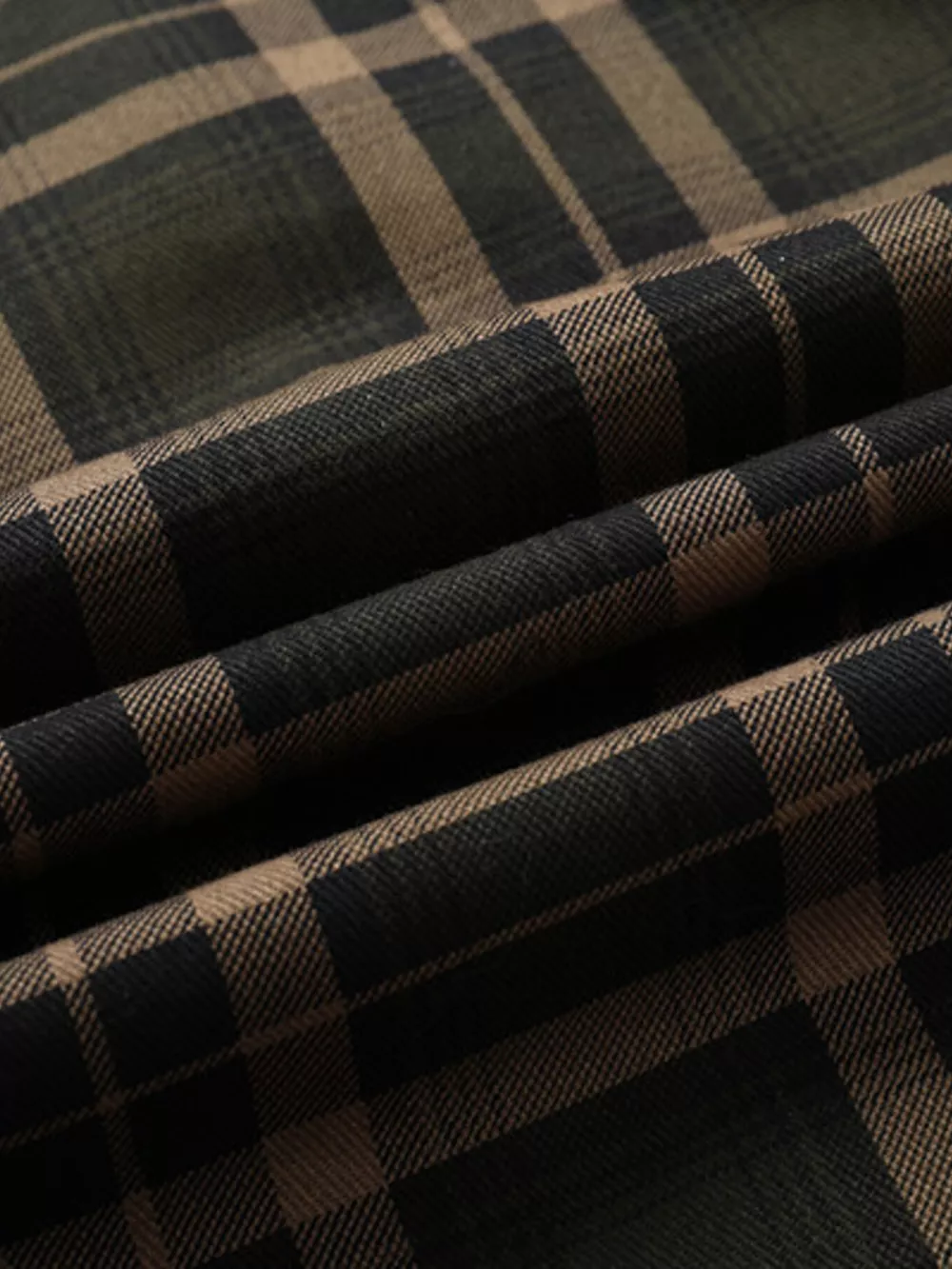 Men's Full Size Button Up Long Sleeve Plaid Shirt Plus Size, image 7