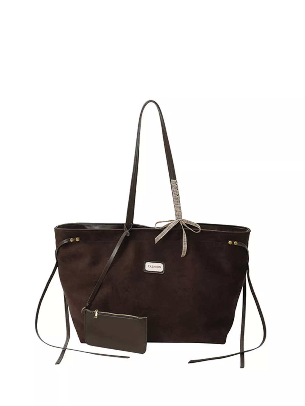 Vintage Suede Tote Bag, image 9