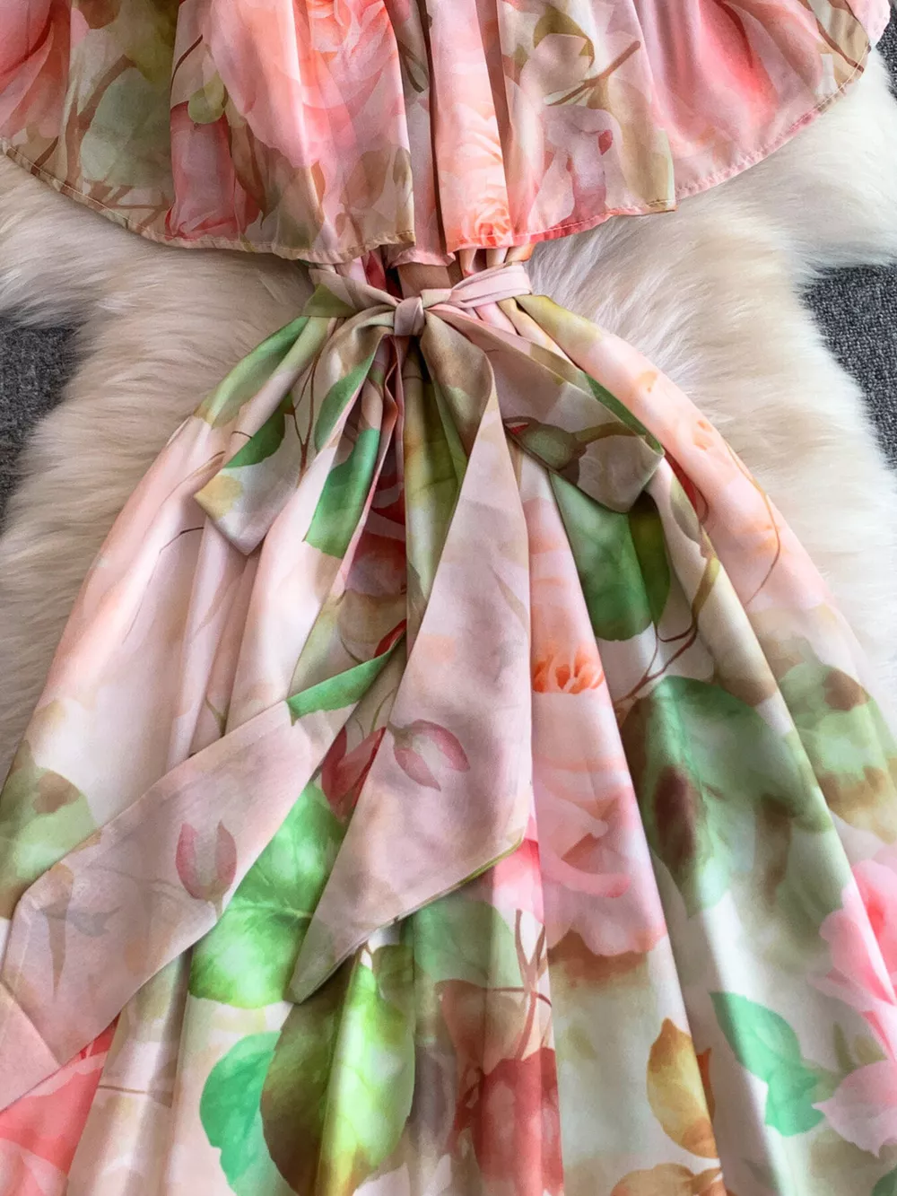 Floral Off-Shoulder A-Line Dress, image 26