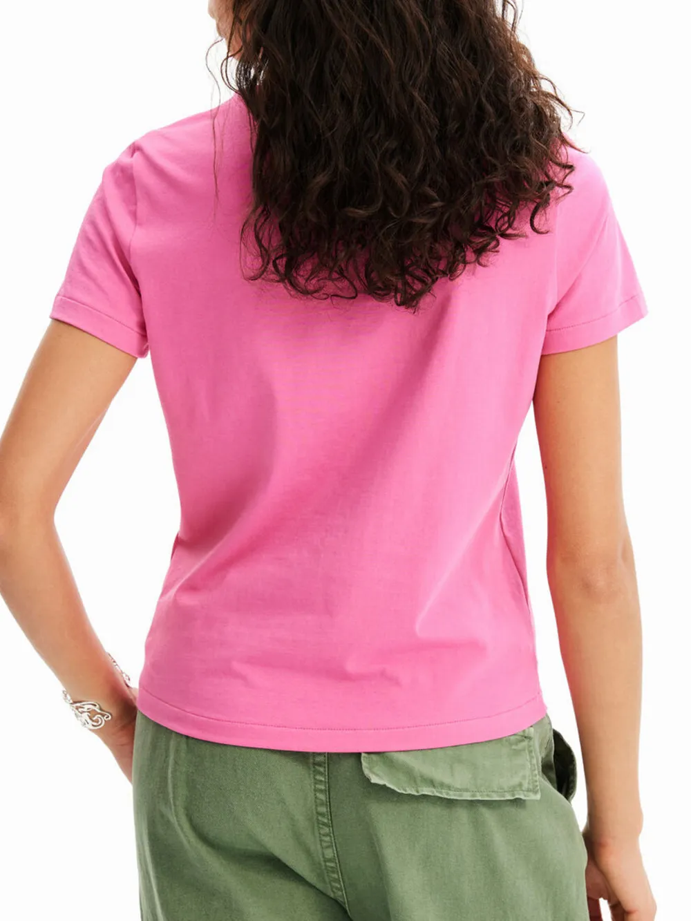 Flower Graphic Round Neck T-Shirt, image 5