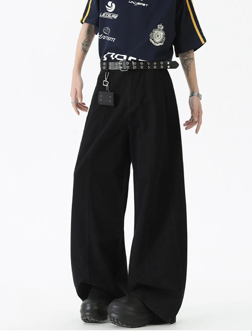 Men's Wide Leg Jeans, image 4