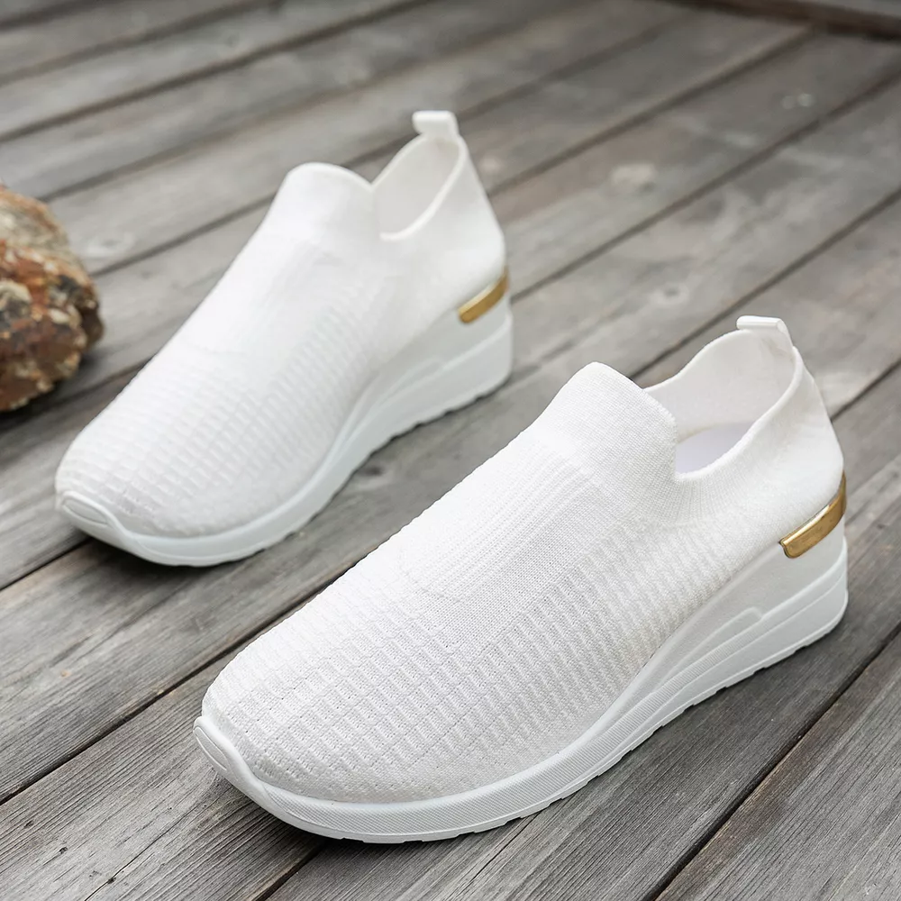Mesh Round Toe Wedge Athletic, image 13