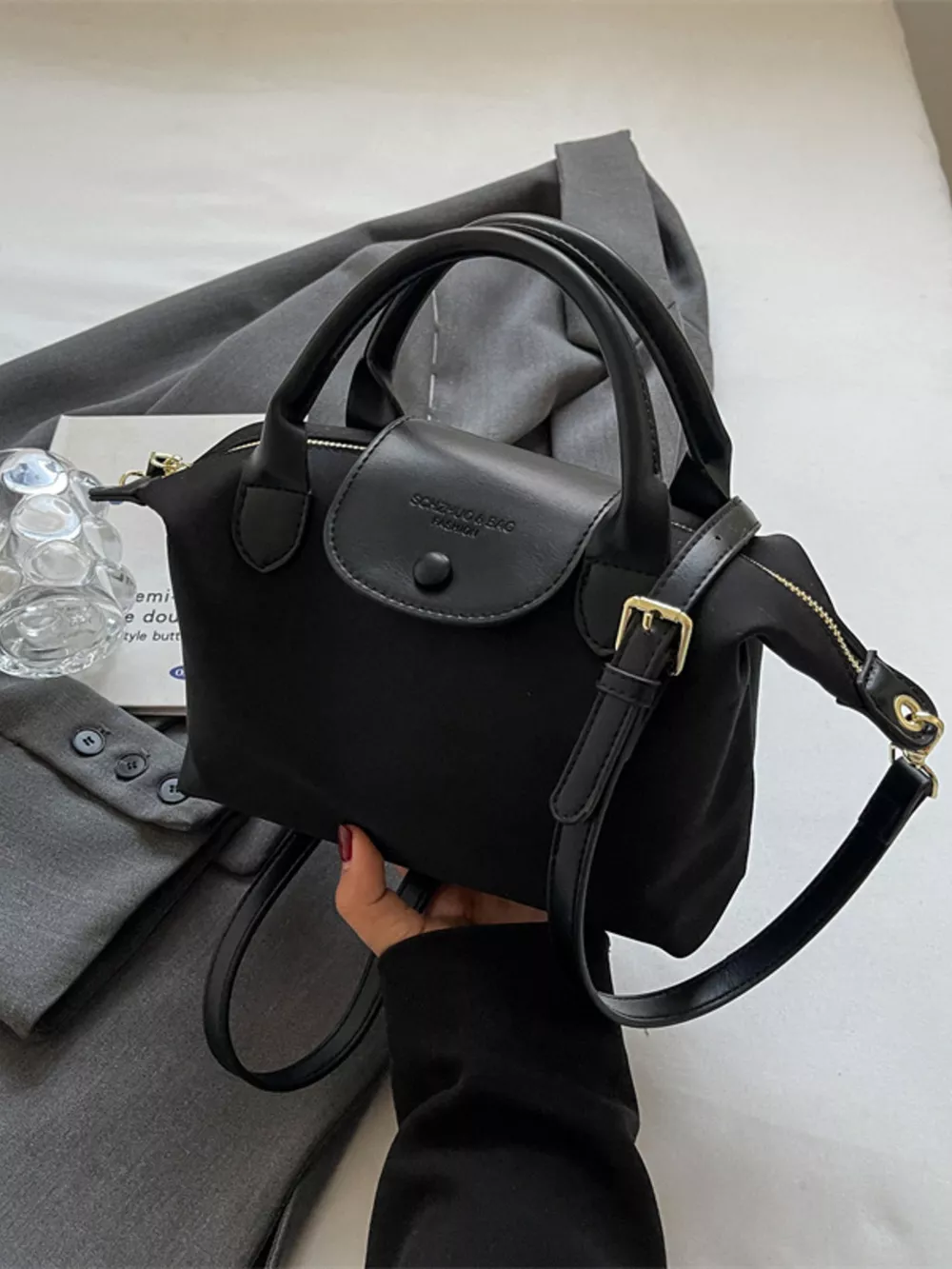 Top Handle Crossbody Bag, image 3