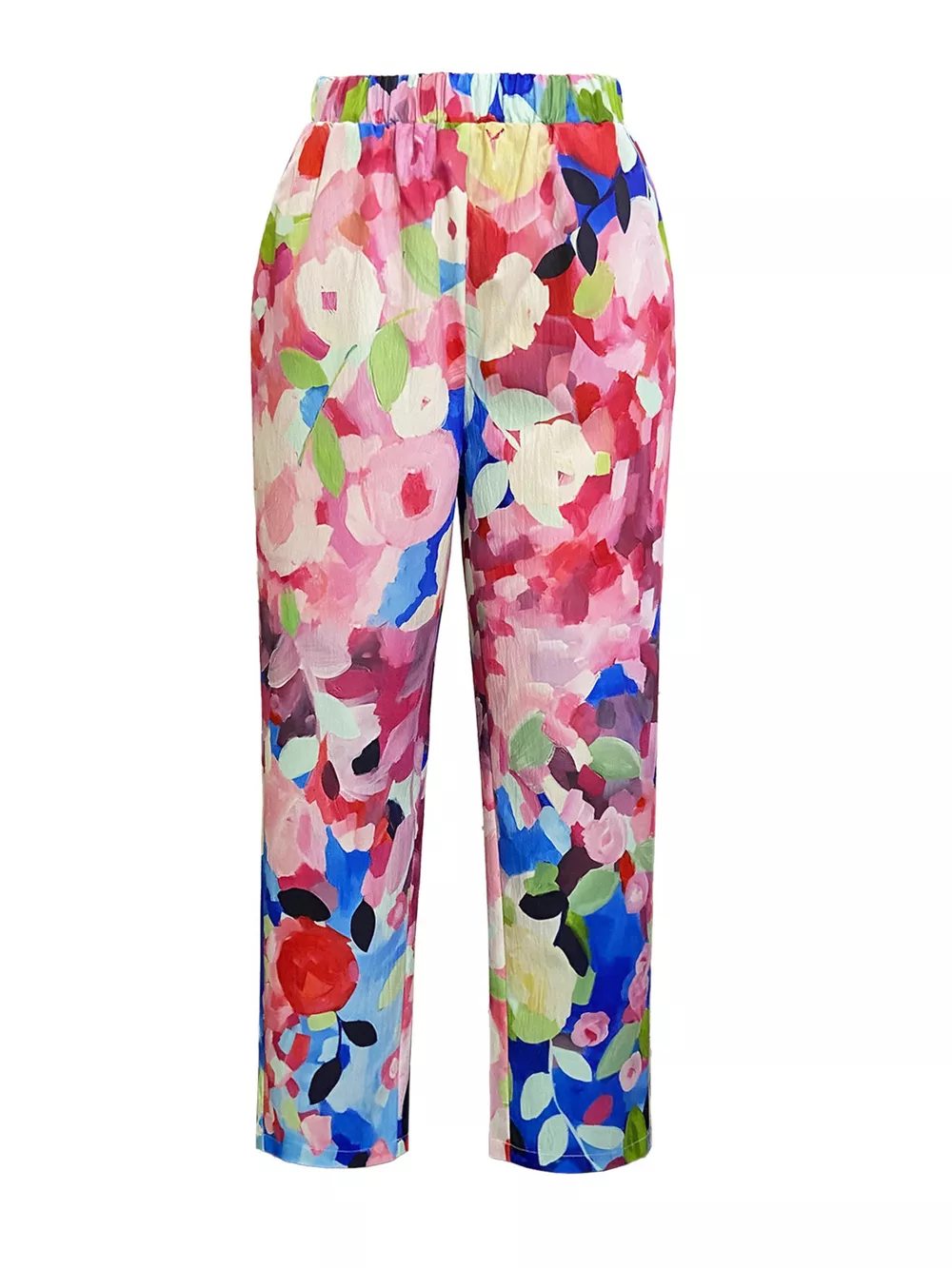 Floral Print Loose Casual Pants, image 3
