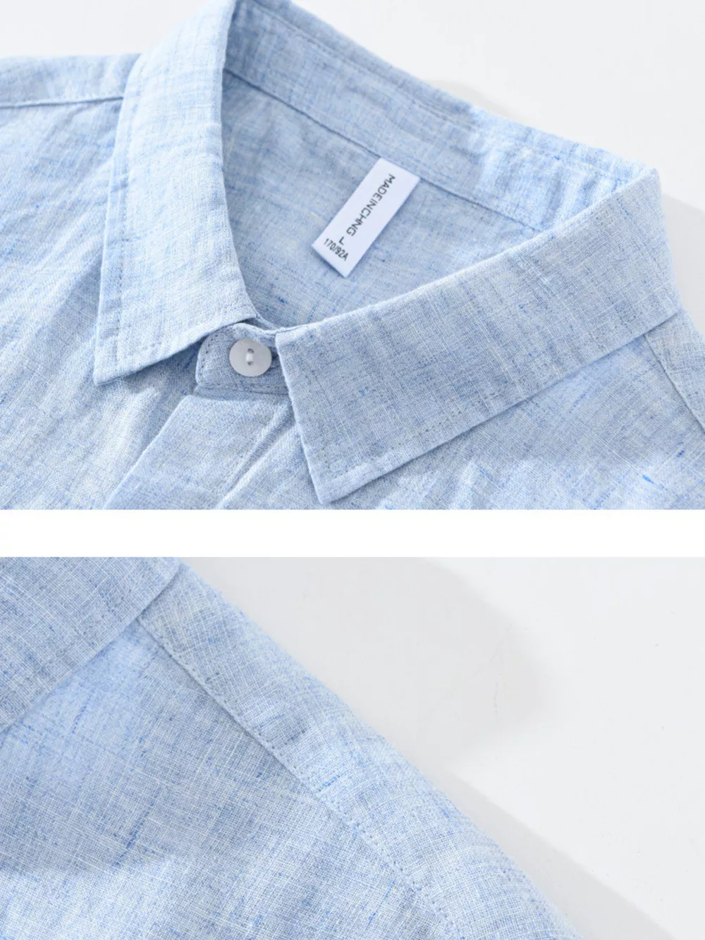 Men's Plus Size Button Up Long Sleeve Shirt, image 4
