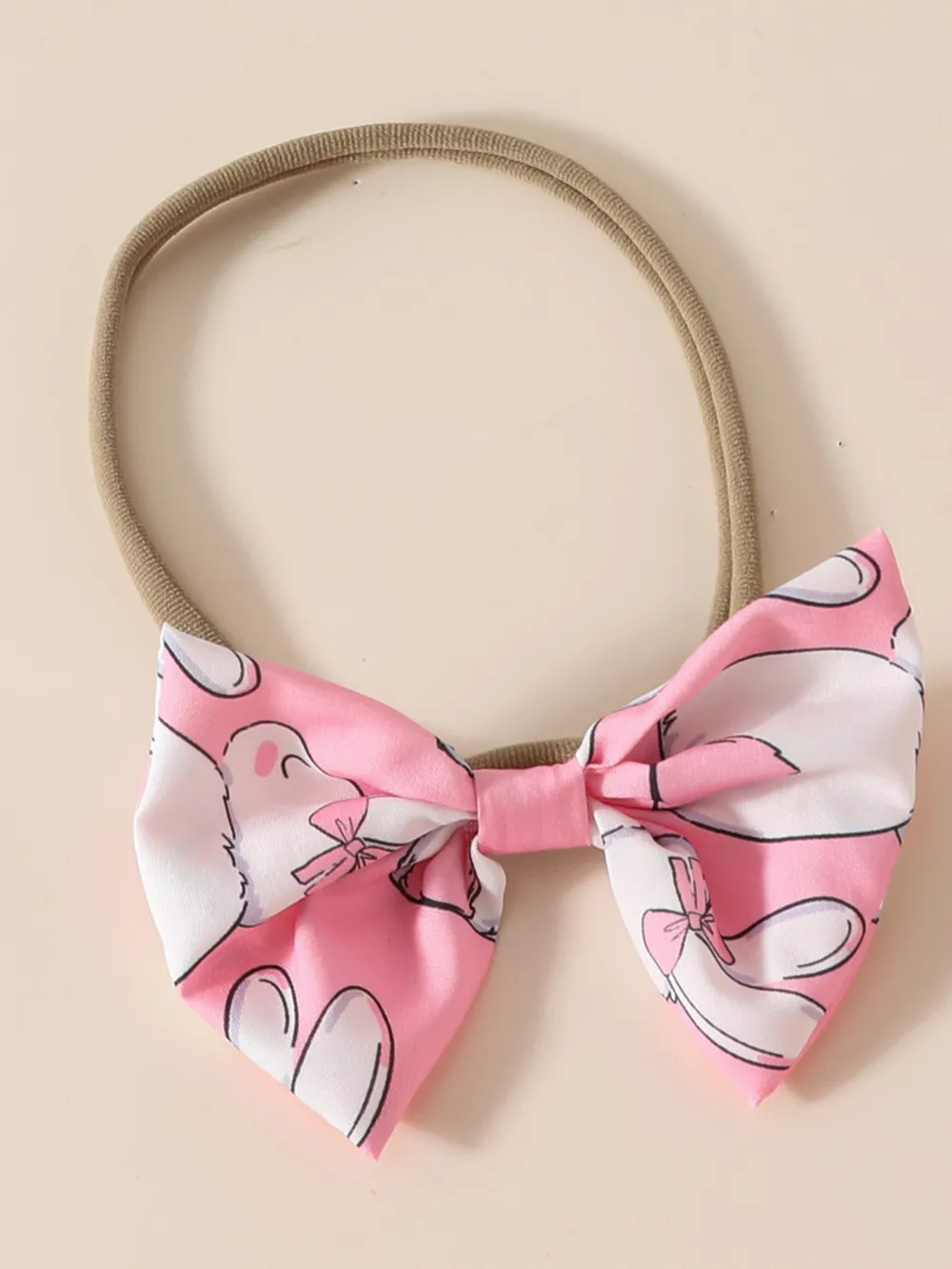 Children's Bunny Print Smocked Dress & Headband Set, image 6