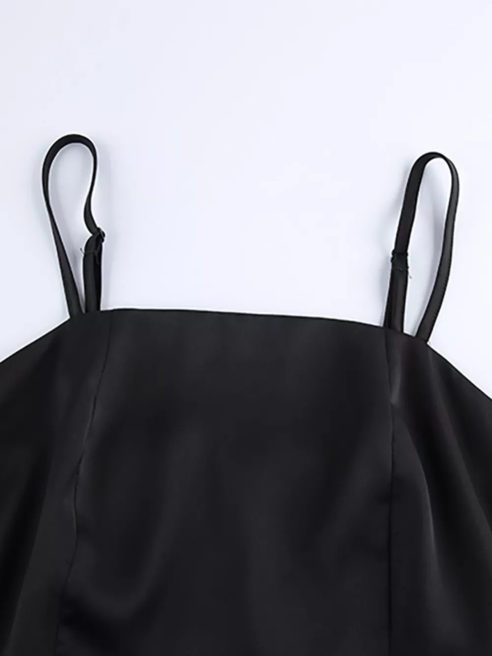 Satin Mini Dress with Lace Detachable Cape, image 16