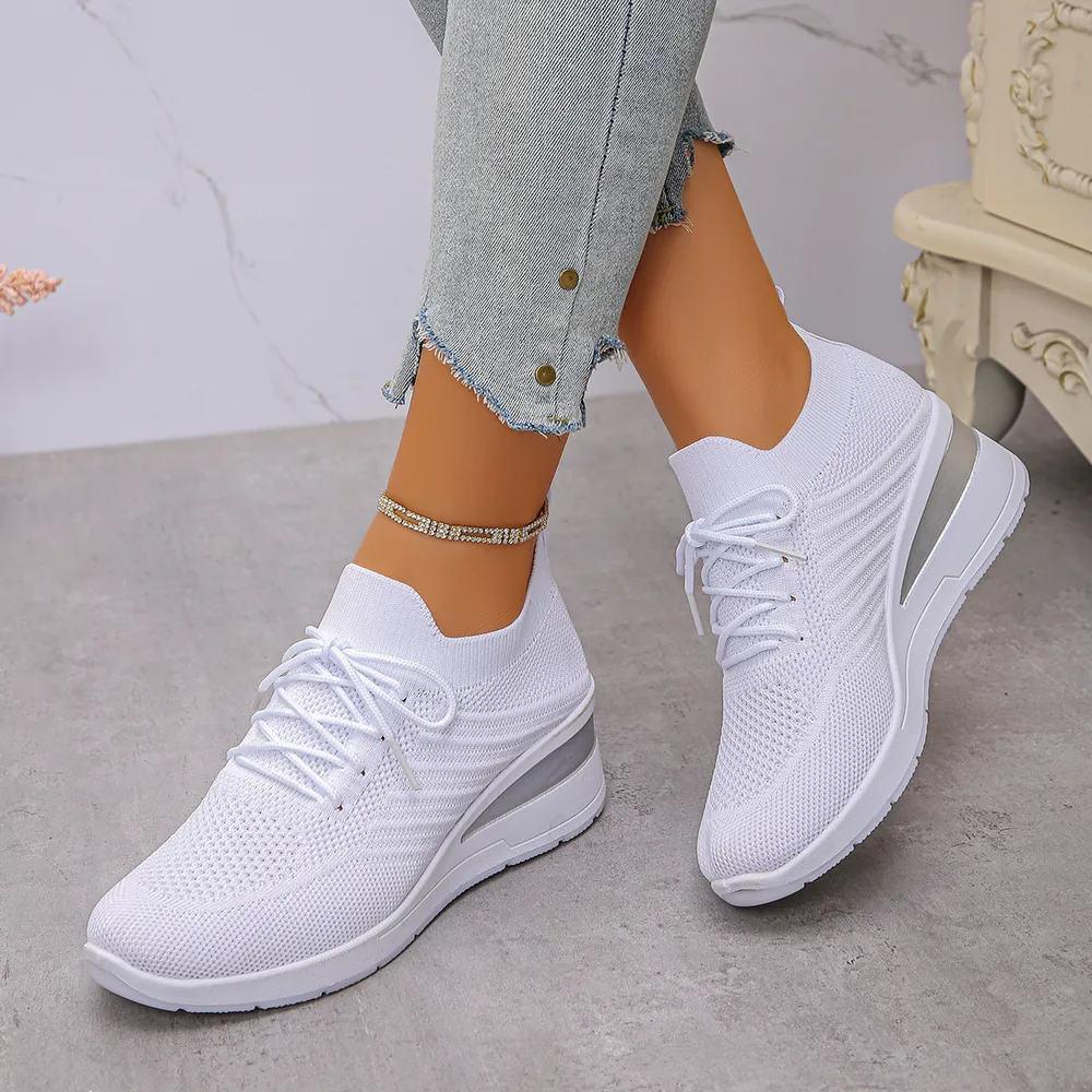 Lace Up Wedge Athletic, image 15