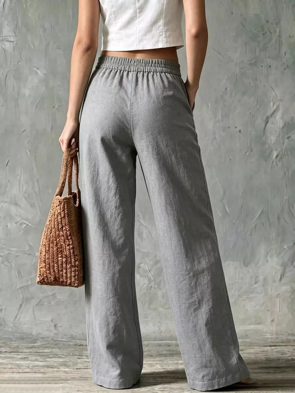 Full Size Wide Leg Pants Plus Size, image 6
