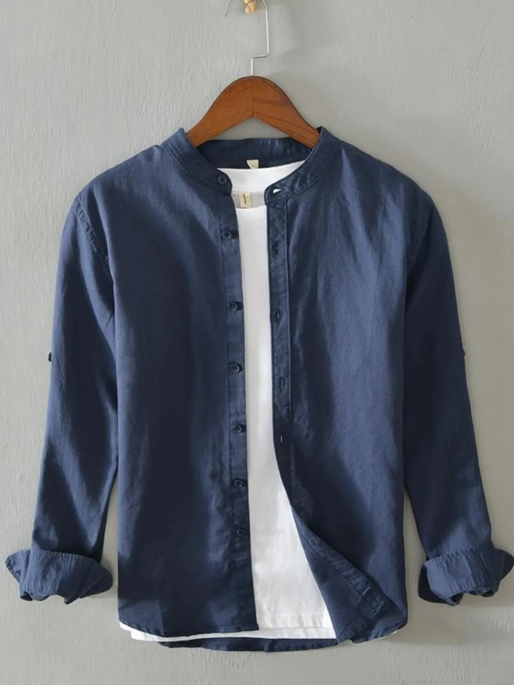 Men's Full Size Button Up Long Sleeve Shirt Plus Size, image 6