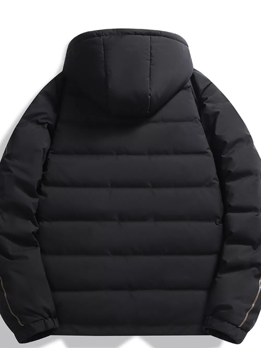 Men's Plus Size Warm Padded Hooded Winter Puffer Jacket, image 2