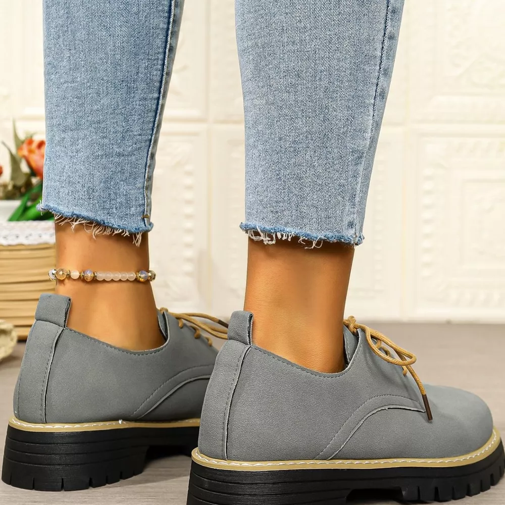 Lace-Up Platform Loafers, image 9