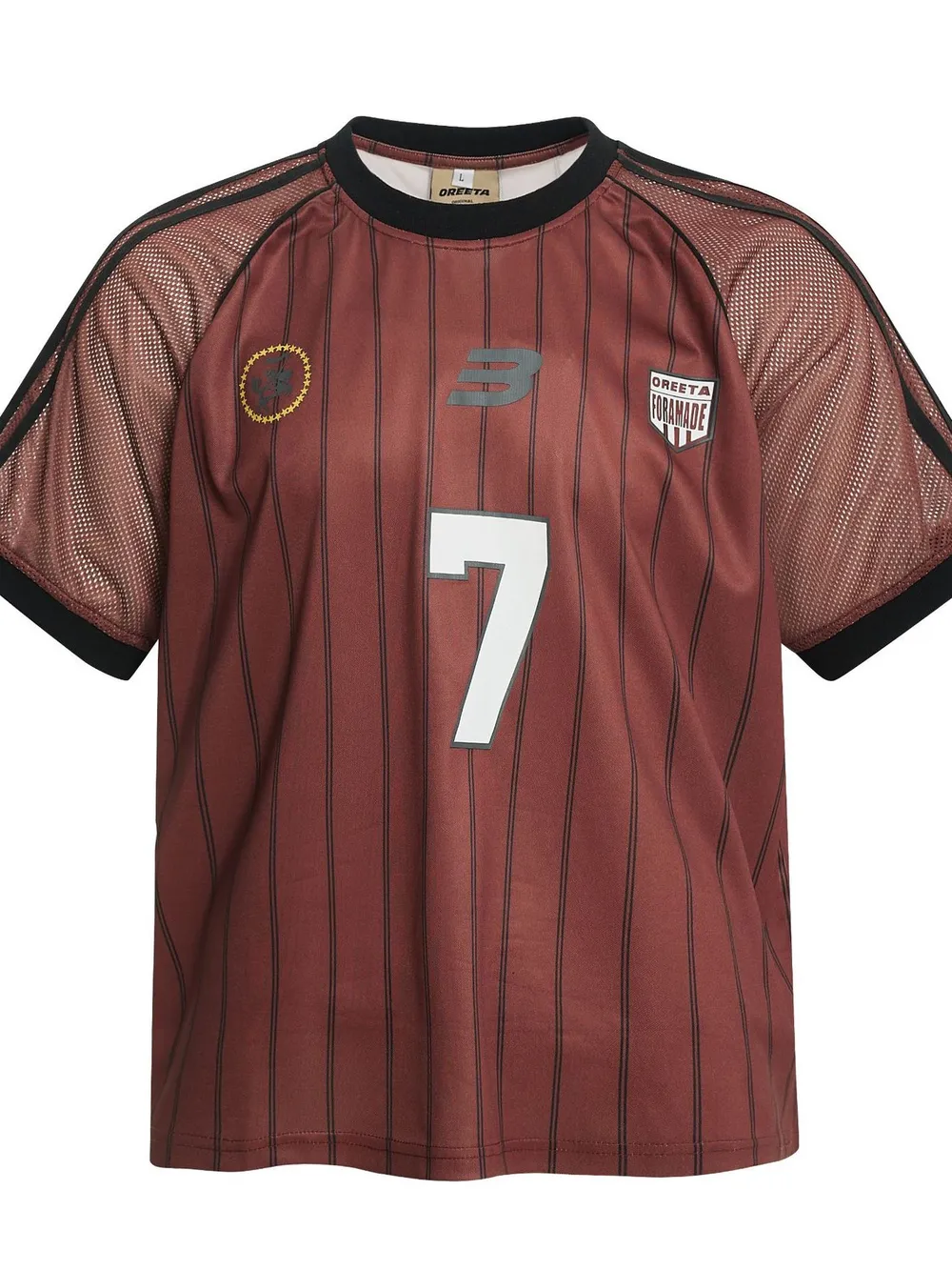 Men's Number 7 Striped Short Sleeve T-Shirt, image 2