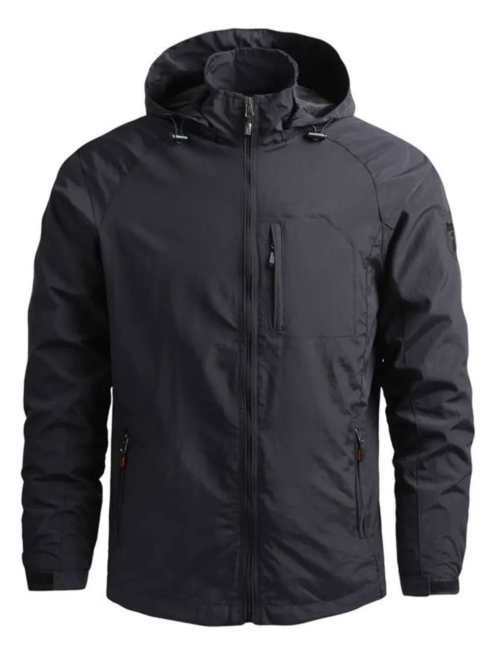 Men's Plus Size Tactical Hooded Softshell Jacket, image 4