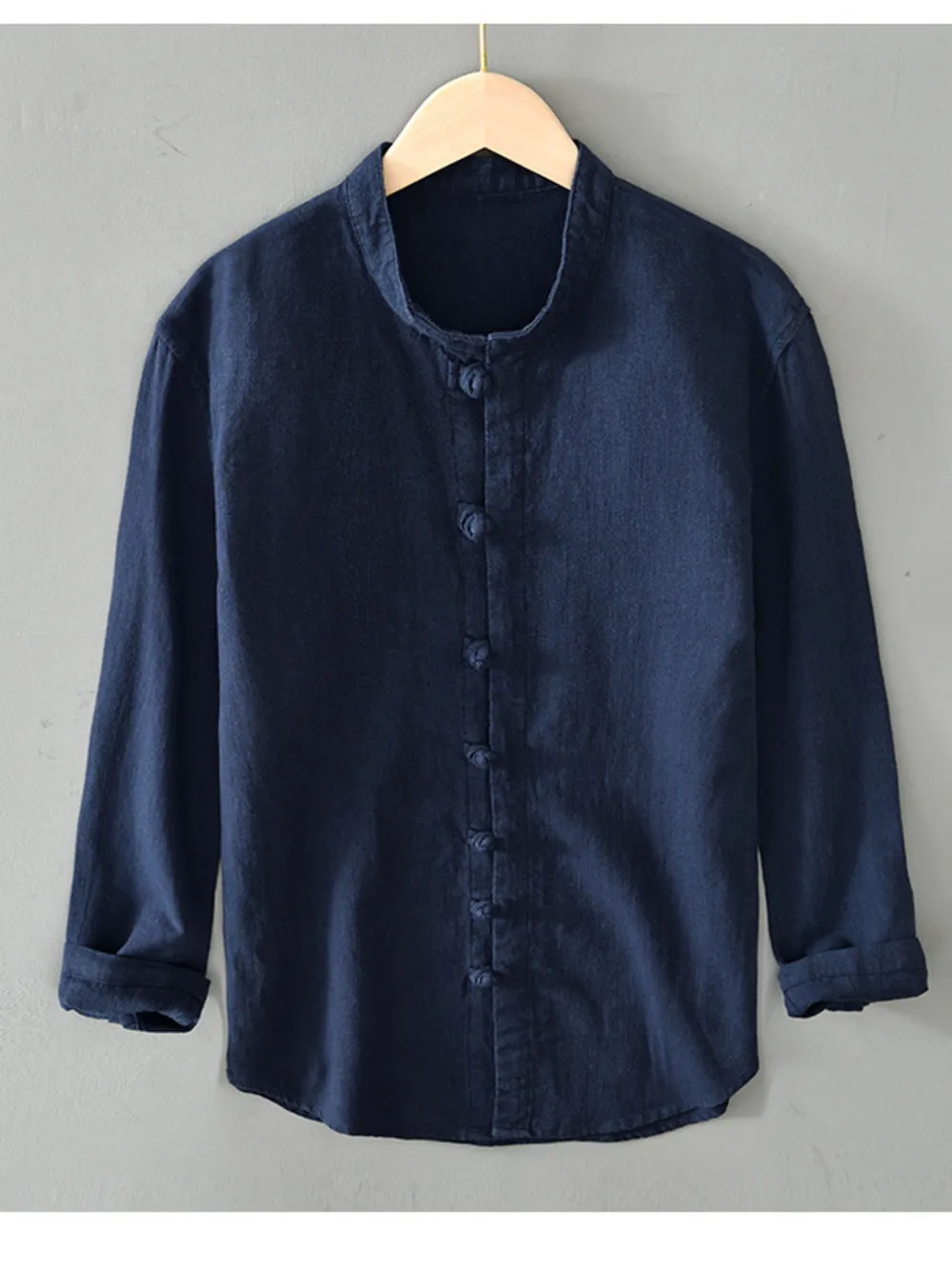 Men's Plus Size Button Up Long Sleeve Shirt, image 5