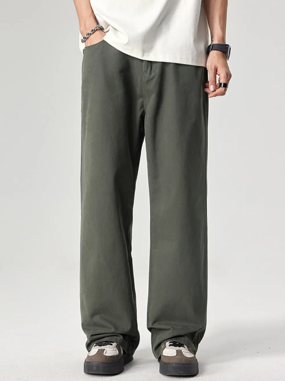 Men's Plus Size Wide Leg Pants, image 16