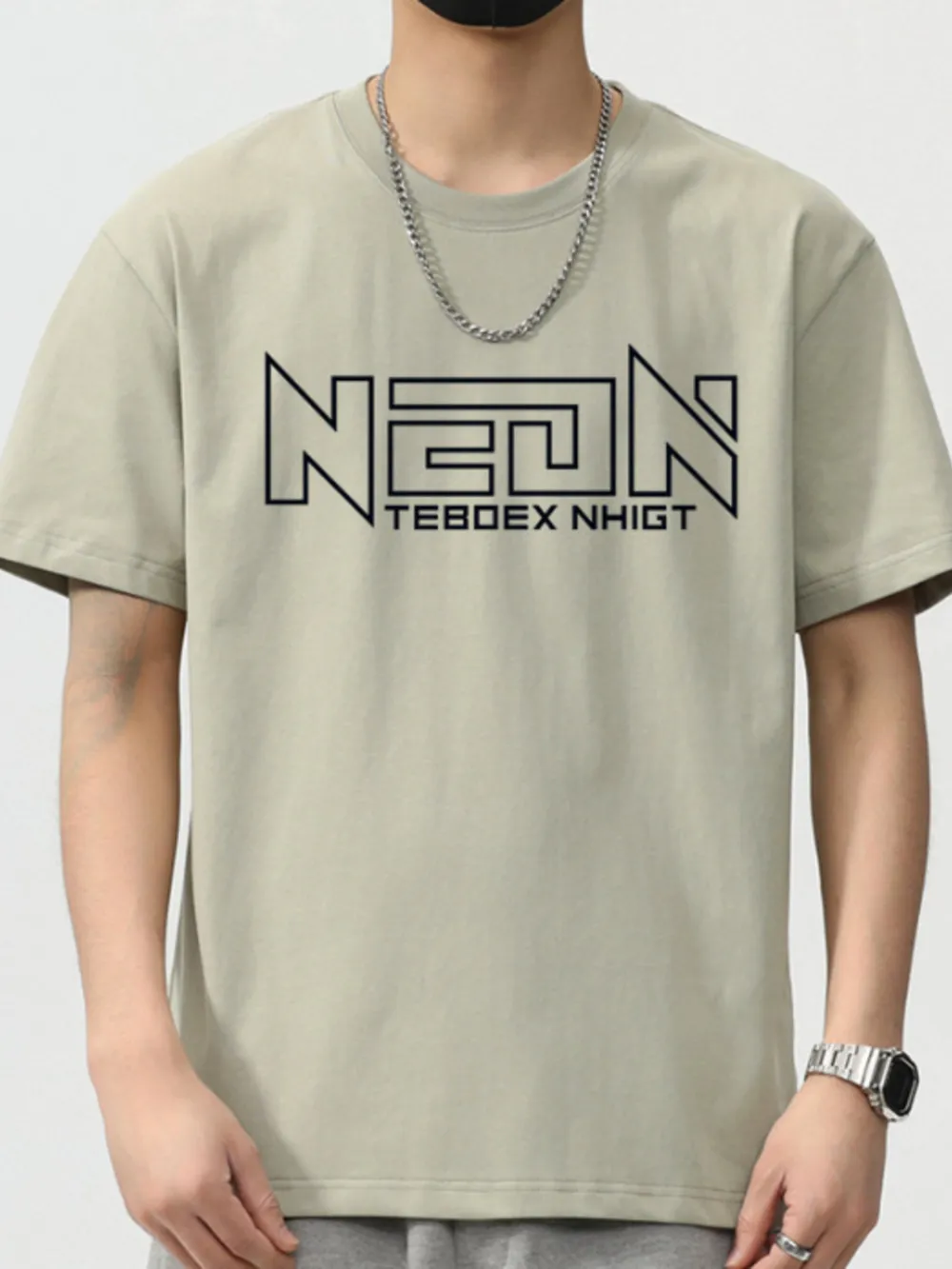 Men's Plus Size Graphic Round Neck Short Sleeve T-Shirt, image 2