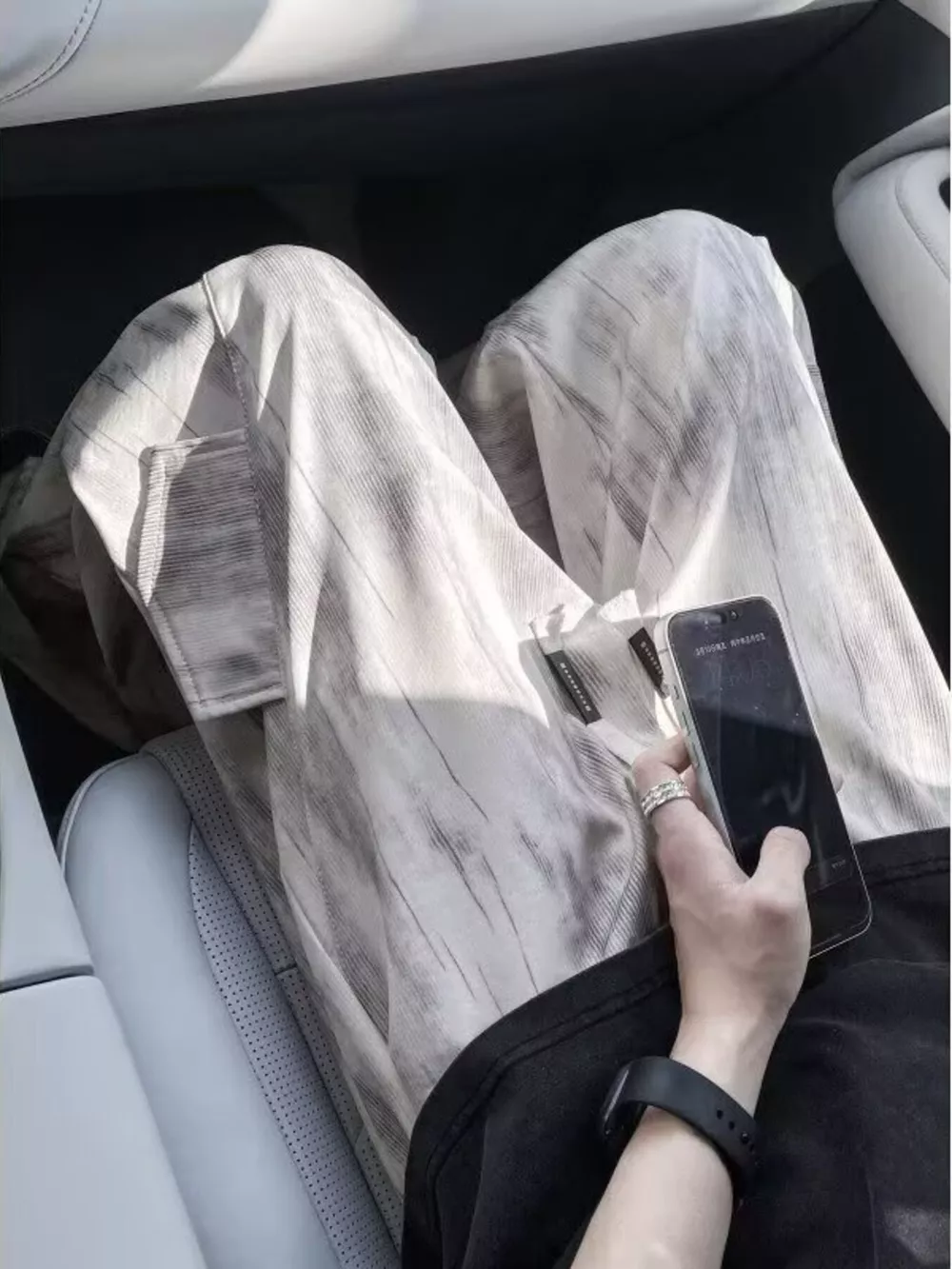 Men's Wide-Leg Pants with Drawstring, image 4