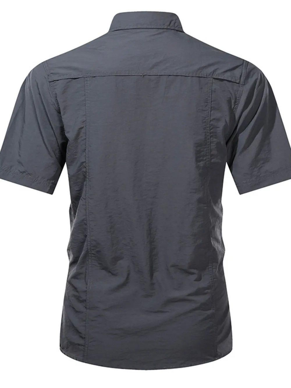 Men's Plus Size Lightweight Button Up Short Sleeve Shirt, image 3