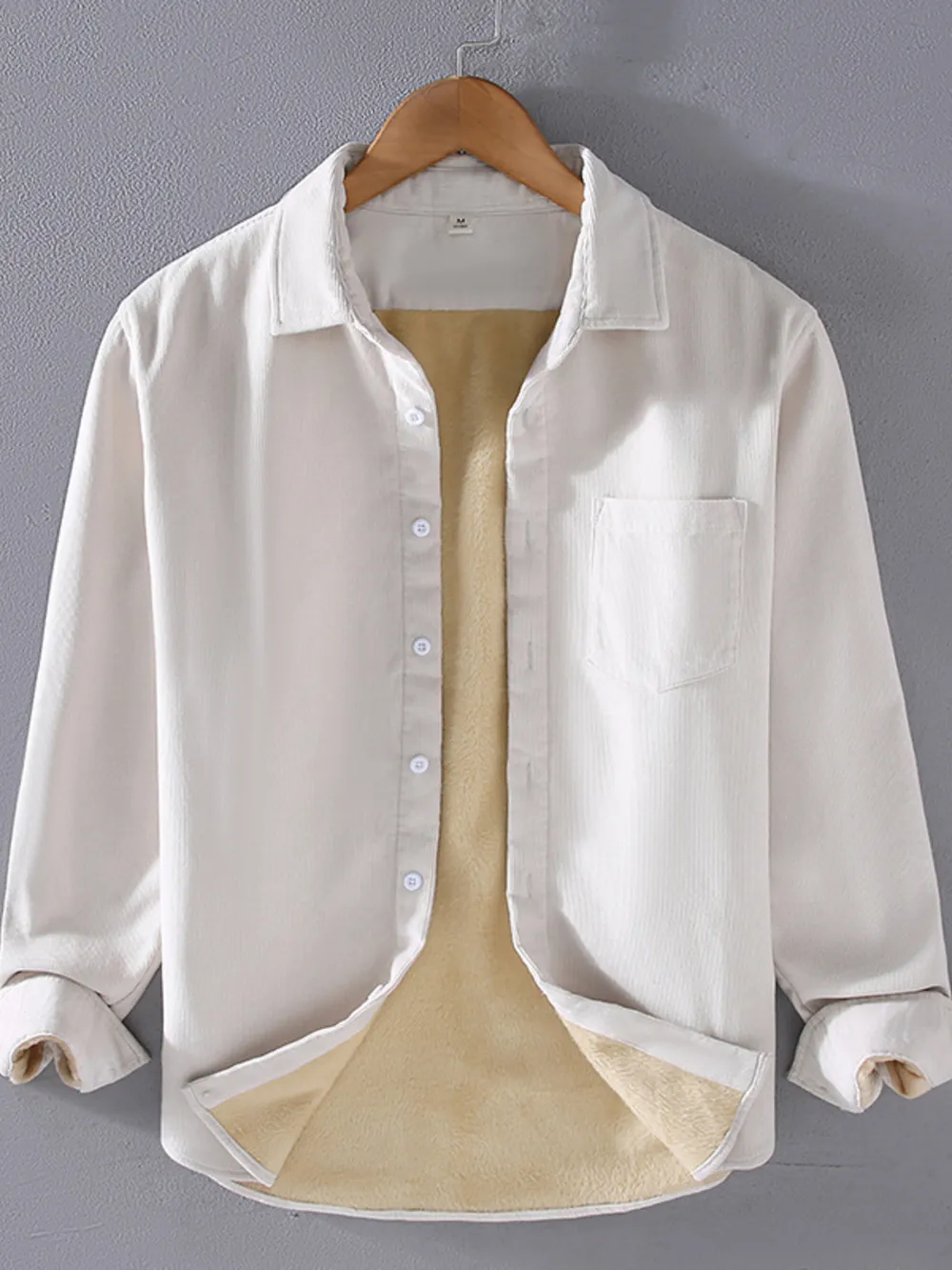 Men's Plus Size Button Up Long Sleeve Shirt, image 2