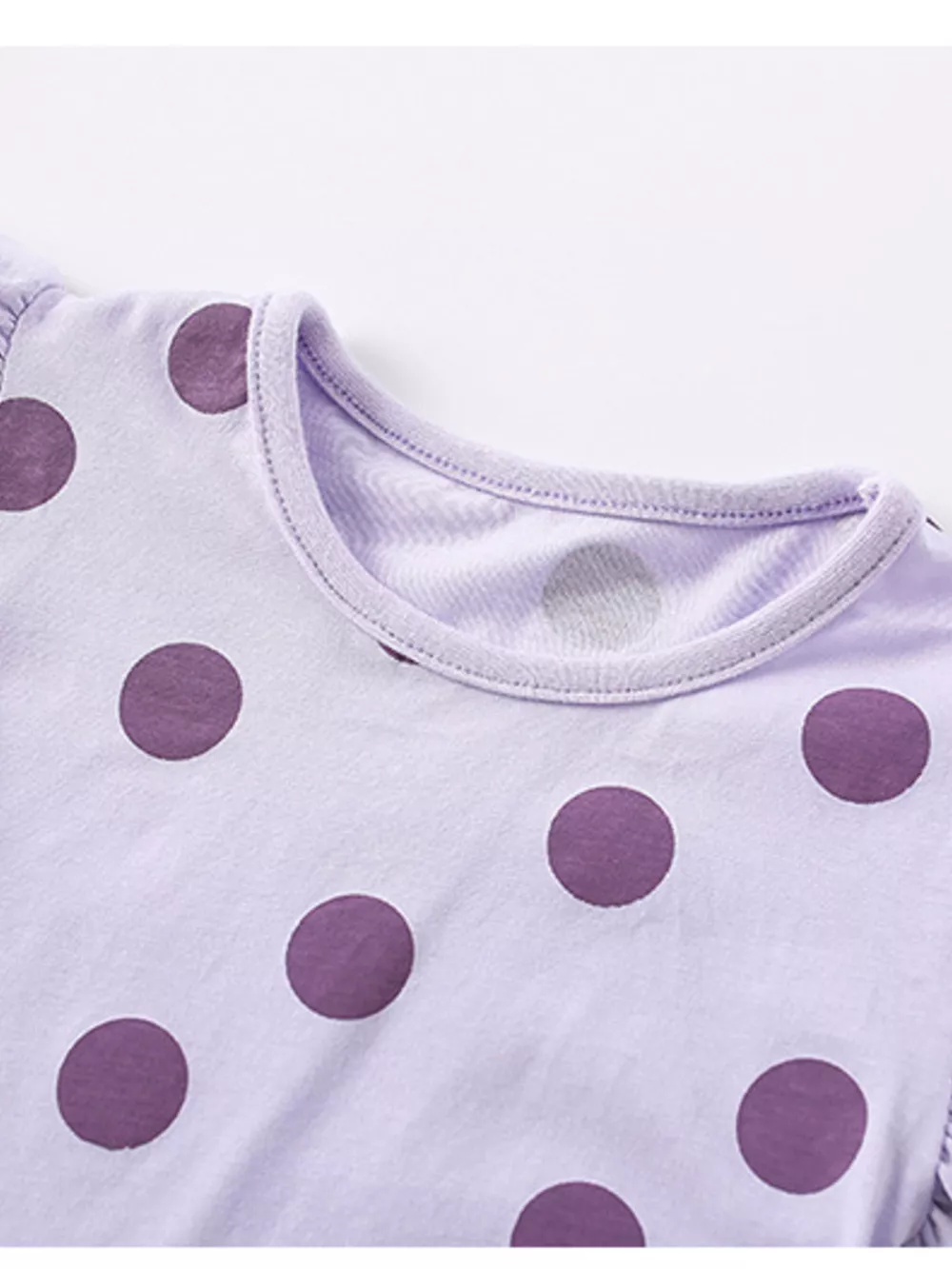 Children's Polka Dot Ruffle Sleeve Top & Shorts Set, image 4