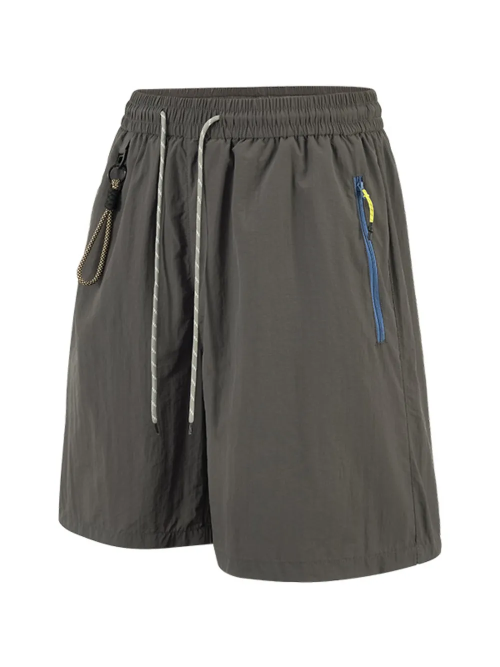 Men's Lightweight Drawstring Shorts with Zipper Pockets, image 12
