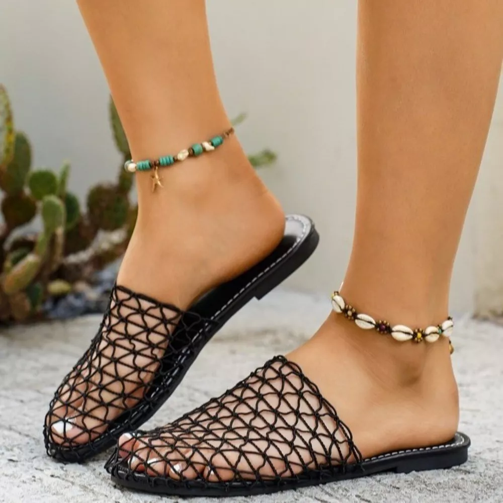 Woven Net Sandals, image 3