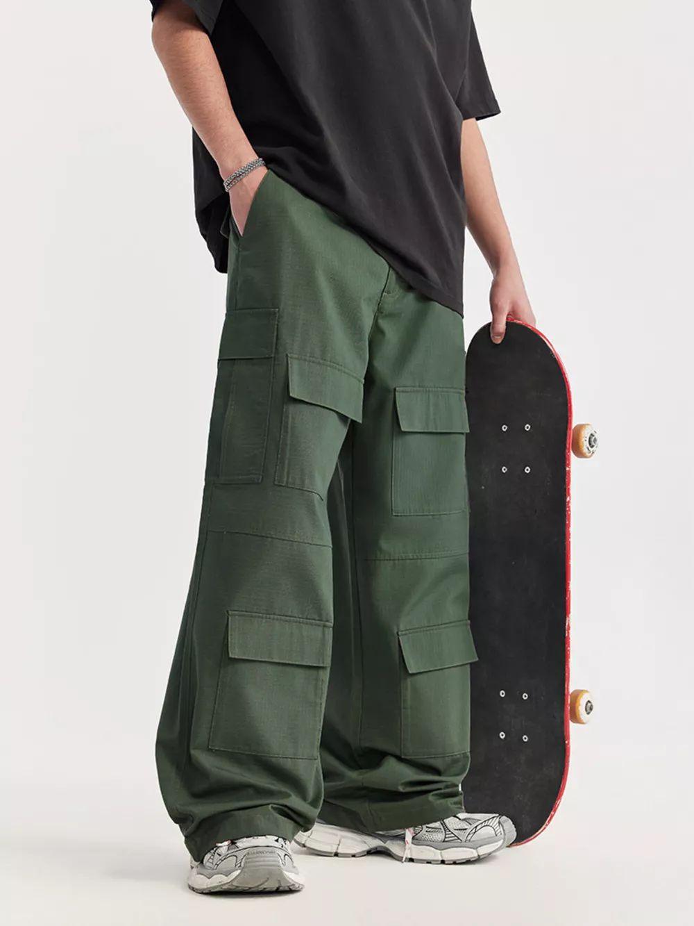 Men's Loose Fit Cargo Pants, image 6