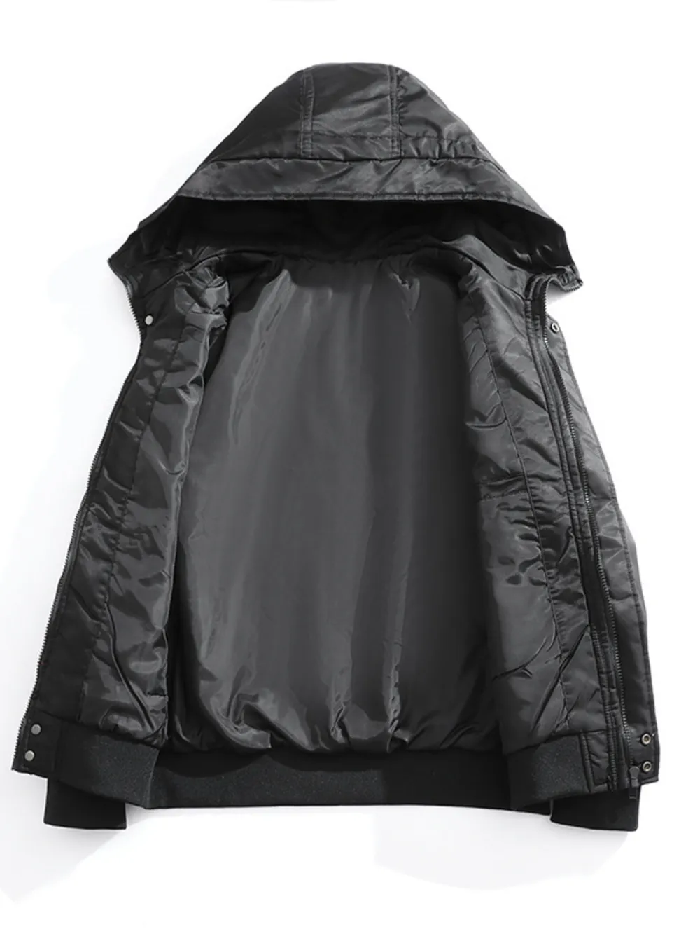 Men's Zip Up Hooded Windproof Jacket, image 4