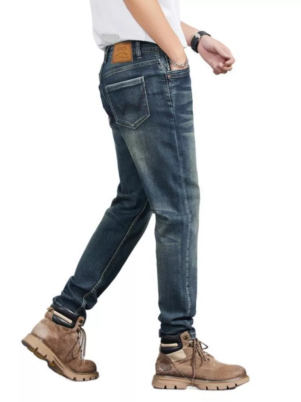 Men's Wash Slim Fit Jeans, image 6