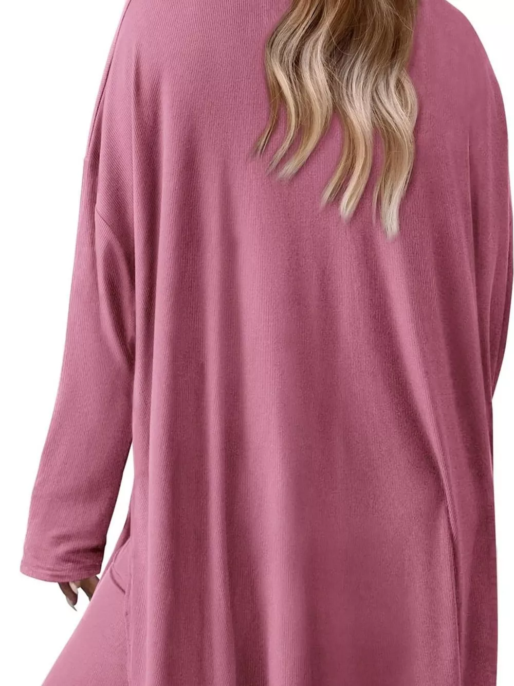 Casual Loose Long Sleeve Top and Wide Leg Pants Set, image 12