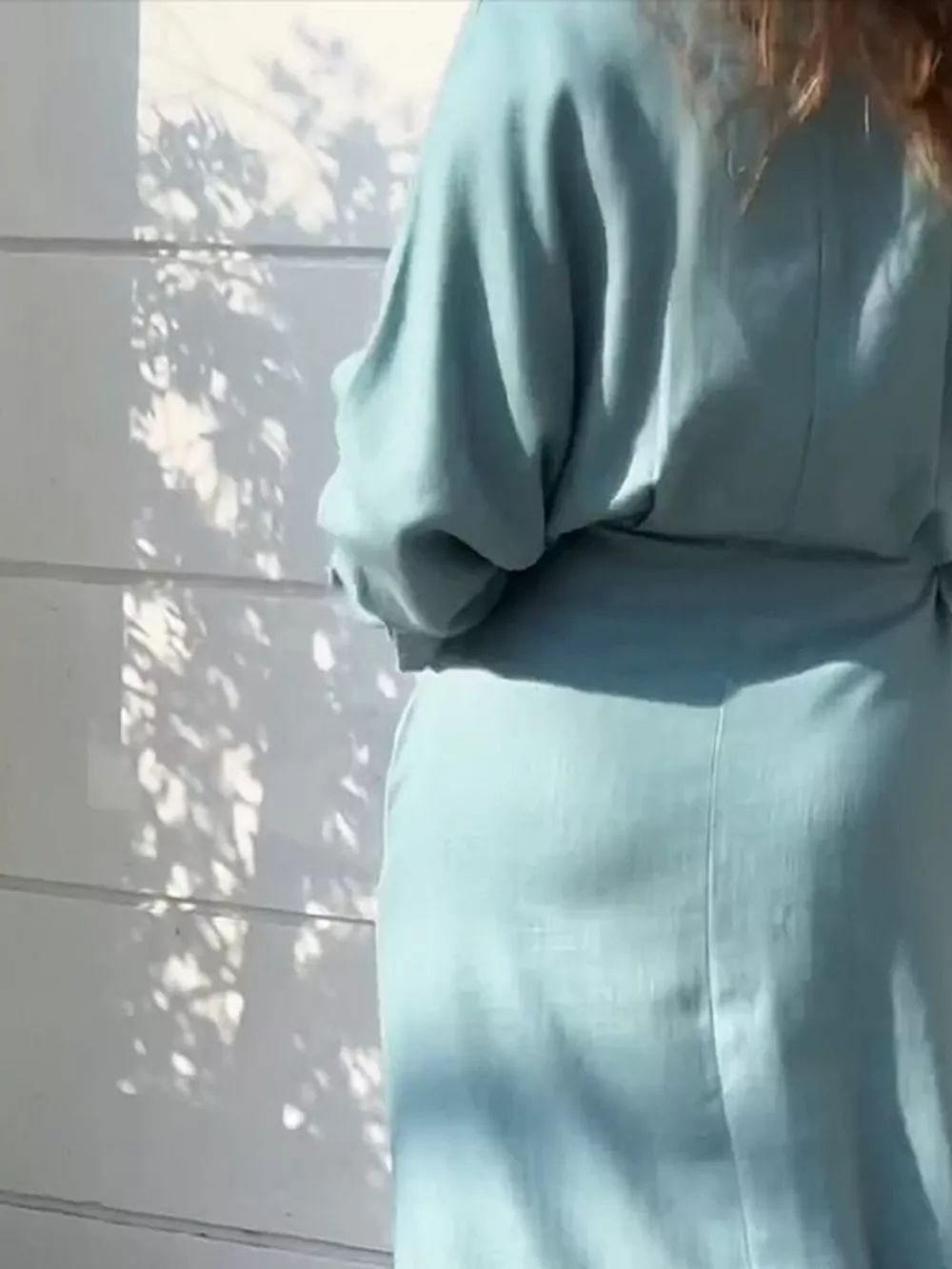 Side Slit Long Sleeve Shirt Dress, image 4